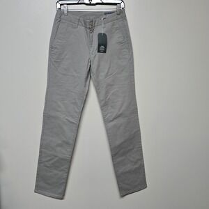 Bonobos Mens Slim Stretch Washed Flat Front Chinos Gray 28x32 New‎